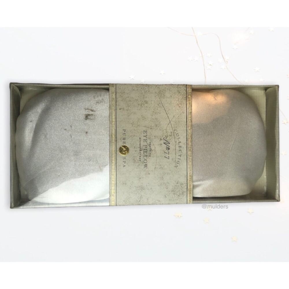New Pure Spa Satin Blend Yoga Soothing Weighted Eye Pillow NO 77